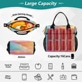 thumbnail image 4 of Large Insulated Lunch Bag With Adjustable Strap 9L/12L Capacity For Work Picnic Travel Orange and Blue Gradient, 4 of 6