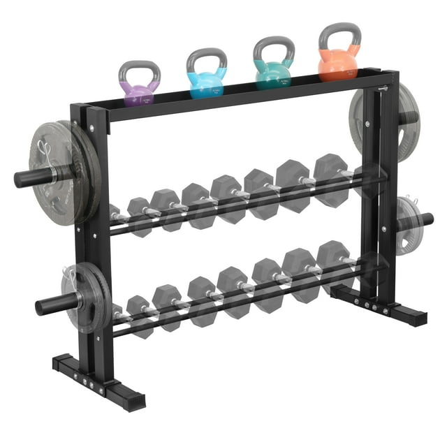 Rack para Pesas Altera multifuncional 3 Niveles 550Lbs