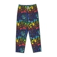 thumbnail image 4 of Fotbe Magical Mushrooms and Flowers Women's Pajama Pants,Sleepwear Pants,Pj Bottoms Drawstring And Pockets-Small, 4 of 9