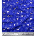 thumbnail image 1 of Soimoi Poly Georgette Fabric Dot,Leaves & Floral Artistic Print Fabric by The Yard 52 Inch Wide, 1 of 1