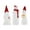 white, variant on 3-Piece LED Santa Claus Figurine Set – Cute Light-Up Christmas Decorations, Plastic Mini Santa Statues for Desk, Shelf, Home & Office Holiday Decor, 6.1in Tall (White)