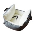 thumbnail image 3 of Asiento de coche para perros, asientos para mascotas para cachorros, cama transportadora para mascotas, asiento lavable, asiento para perros, asiento Gris oscuro, 3 of 8