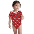 thumbnail image 2 of Gaeub Bulldog Red Print Infant Climbing Onesie,Toddler Outfit,Newborn Baby Bodysuit,Baby Boy Girl Clothes -18 Months, 2 of 6