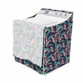 thumbnail image 3 of Tropical Washer Cover, Hawaiian Exotic Banana Leaves Pattern, Washroom Decor with Dust Protection, 29" x 28" x 40", Dark Lavender Pale Pink, by Ambesonne, 3 of 3