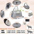 thumbnail image 4 of Bolsa de transporte para mascotas SZZJKJ aprobada por la aerolínea para gatos y perros de 9 kg, 4 of 6