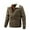 10 Khaki, variant on guisaled Mens Winter Jacket Warm Thicken Sherpa Lined Bomber Jacket Lapel Collar Trucker Military Coat wiht Multi Pockets s