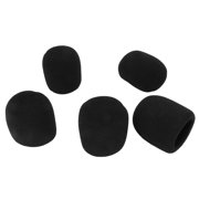NFTIGB Microphone Windscreen Prevent Spraying Soft Odorless Sponge Mic Cover For Handheld Microphone Shield 5Pcs Set Black Washable And Reusable Foam Filter Accessory 2.83 inches / 72 mm