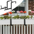 Planter Box Brackets, Adjustable Window Box Brackets, Universal Carbon Steel Flower Box Holders