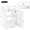 thumbnail image 7 of 20" Bathroom Vanity with Sink, Bathroom Cabinet with Soft Closing Door, Storage Rack and Adjustable Shelve, Natural Wood, 7 of 7