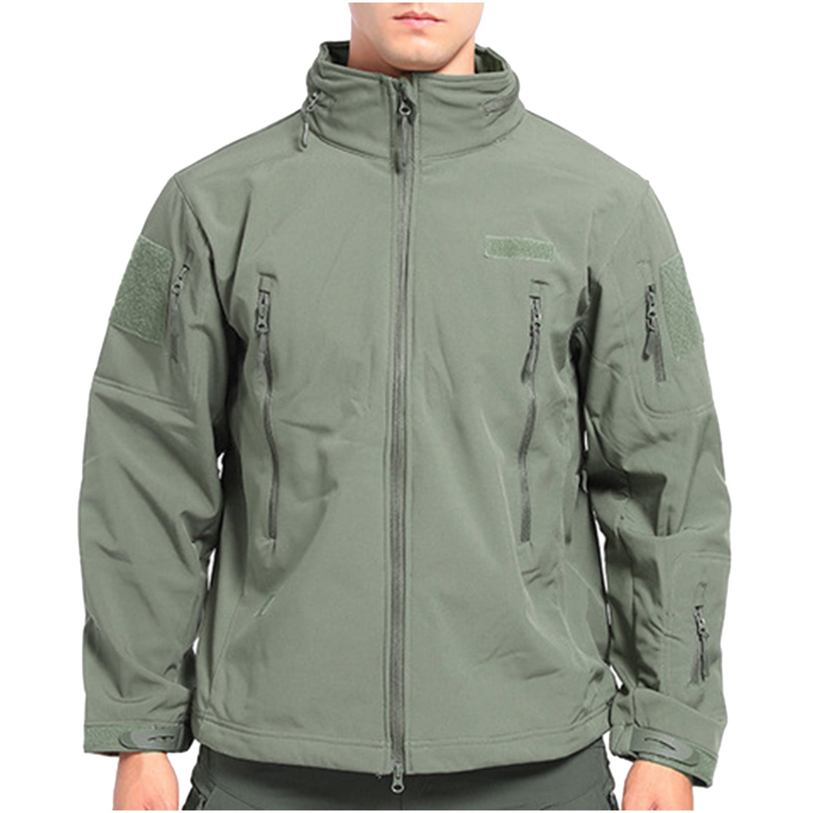 Cotonie Outdoor Jackets for Men Fleece Winter Camouflage Jackets ...