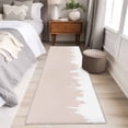 thumbnail image 4 of Abstract Cream Beige 2'x6' Runner Rugs for Hallway Kitchen Bedside Non Slip Washable, Modern Minimalist Graffiti Artwork Entryway Rug Runners with Rubber Backing, Long Carpet Runner for Laundry Room, 4 of 8