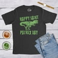 thumbnail image 4 of Mens Happy Saint Patrex Day T shirt Funny T-Rex Dinosaur St Patricks Day Graphic Graphic Tees, 4 of 9