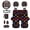 Black and Multi - Dog Paw, variant on Frog Print Car Seat Cover Sets Full Set Soft Stretchy Front Back Seat Covers with Headrest Covers Steering Wheel Cover Safety Belt Pads Rear View Mirror Protector Trash Bag