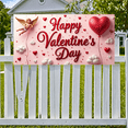 thumbnail image 6 of LUUFILx Valentine's Day Backdrop Romantic Heart Roses Party Supplies Wedding Decoration Happy Valentine Background Banner Photography Props Celebration, 6 of 8