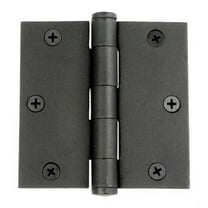 Acorn  3-1/2 in. L Black  Butt Hinge  1 pk