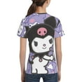 thumbnail image 2 of Boys Girls Kuromi And My Melody Shirt Graphic T-Shirt Crewneck Short Sleeve 3d Colorful Tops Tees, 2 of 6