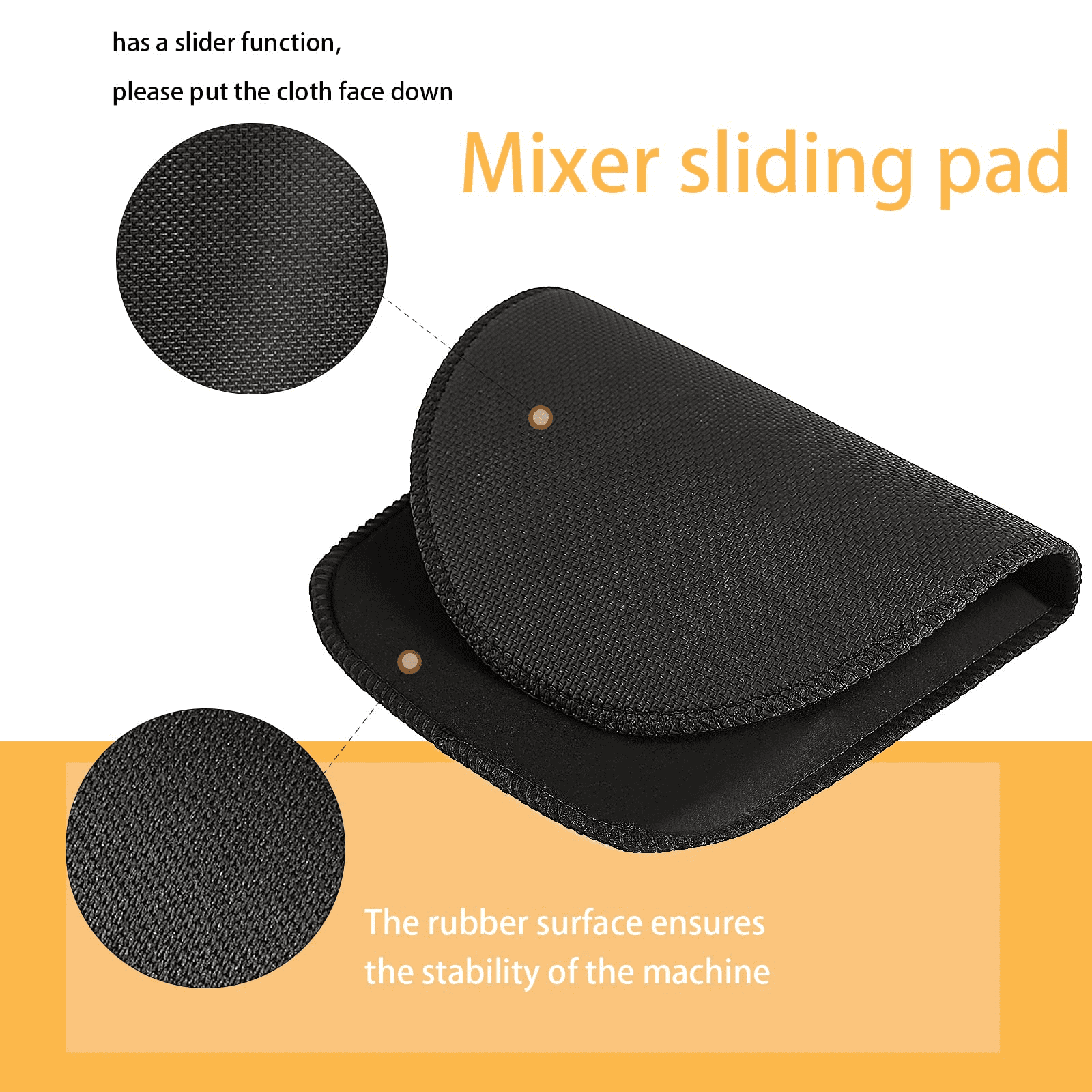 Mixer Mover Sliding Mats for Kitchen aid Stand Mixer Slider Mat Pad Kitchen  Appliance Slide Mats Pads Compatible with Kitchen aid 4.5-5 Qt Tilt-Head