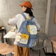 thumbnail image 5 of Bolsa Moda mujer dibujos animados gato impresión mochila estudiante escuela mochilas (azul) Likrtyny Para Estrenar, 5 of 9