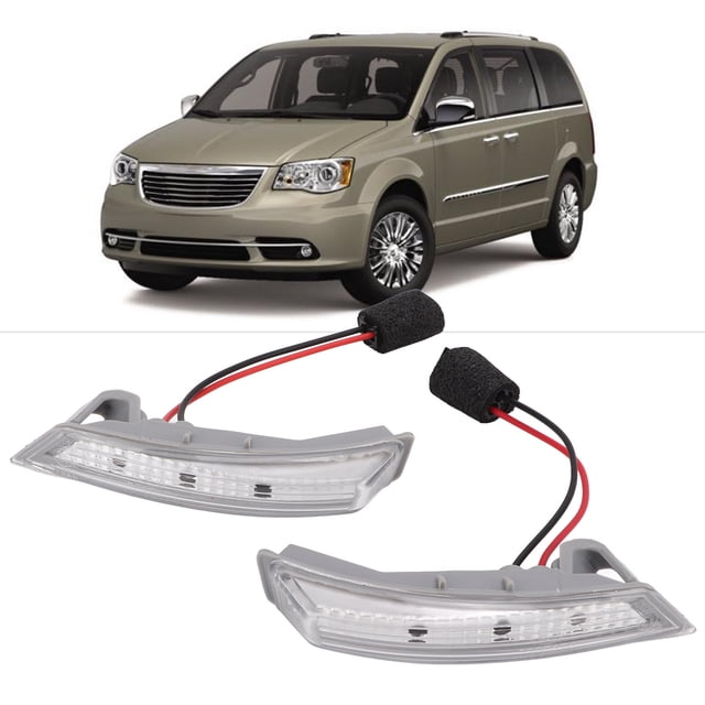 68052079AB, Luces de Señalización Del Espézjo Improte lateral a la intemperie Anti-Envejecimiente Resistente para el Reemplazo de Automóvil para Grand Caravan 2008-2018