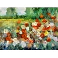 thumbnail image 2 of Bolokofsky, Ronald 24x19 Gold Ornate Wood Framed with Double Matting Museum Art Print Titled - Poppy Fields, 2 of 4