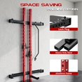 thumbnail image 4 of AKDSteel Folding Squat Rack, 1000LBS Capacity Wall Mounted Squat Rack, 2.36"x2.36" Foldable Squat Rack for Home Gym with Pull Up Bar, J Hook, Landmine, 4 of 7