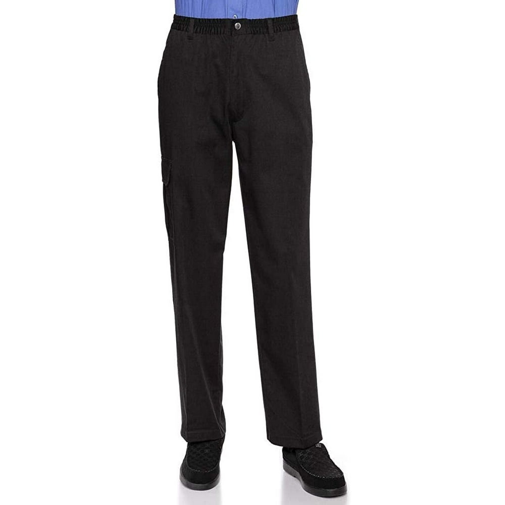 black elastic pants