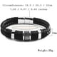 thumbnail image 2 of Pulsera de moda para hombre, pulsera de cuero para hombre, pulseras para hombre, regalo juvenil, negro, 2 of 5
