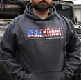 thumbnail image 5 of Black Rain Ordnance American Flag Logo Premium Cotton/Polyester Blend Unisex Pullover Hoodie, 5 of 5