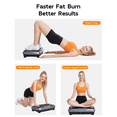 thumbnail image 6 of Vibration Plate for Lymphatic Drainage, RIORUN 180 Speeds Vibration Plate Machine, App Control 400 lbs, Whole Body Vibration Platform with Resistance Bands Remote, 6 of 10