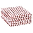 thumbnail image 1 of REGALWOVEN 6 Paquete de Paños de Cocina de Algodón con Rayas Finas Rojas 11" x 16", 1 of 6