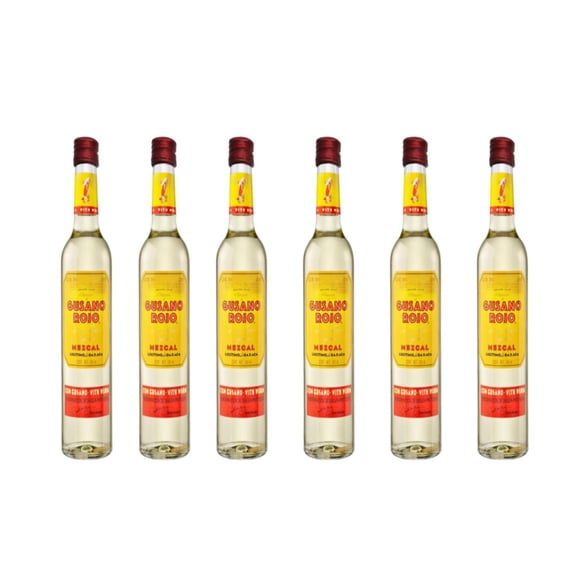 Pack de 6 Mezcal Gusano Rojo Clasico Joven 500 ml