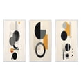 thumbnail image 2 of Designart "Minimal Circular Geometric Art V" Modern Geometric Framed Wall Art Set Of 3 - Beige Abstract Frame Canvas Set For Living Room Decor, 2 of 6