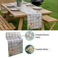 thumbnail image 5 of Wildflowers Table Runner - 108 Inch Long, Kitchen Dining Table Runner Dresser Scarves, Spring Watercolor Tulip Floral Leaf Grey Plaid Farmhouse Decor for Coffee Tables Wedding Party Banquet, 5 of 8