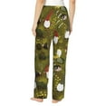 thumbnail image 3 of Picia Gnomes Playing in the Garden Womens Soft Woven Cotton Elastic Waistband Sleep Pajama Pant Lounge Sleep Pant With Pockets And Drawstring-XX-Large, 3 of 9