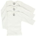 thumbnail image 7 of Bambini Long Sleeve White Lap T-Shirts, 3pk (Baby Boys or Baby Girls, Unisex), 7 of 7