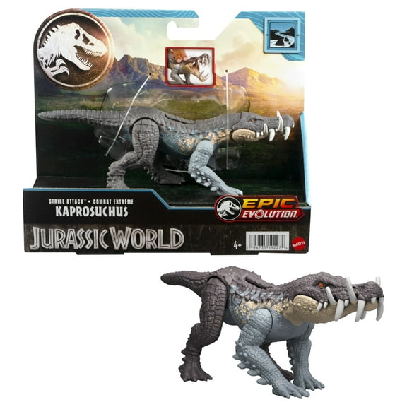 Jurassic World Strike Attack Kaprosuchus Dinosaur Toy with Single Strike Action