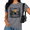 Grey, variant on Women's Wild Meadow Easter Sepulchar Thorn Wreath Floral Redemption Scripture Graphic Short Sleeve Crewneck Blue Tops
