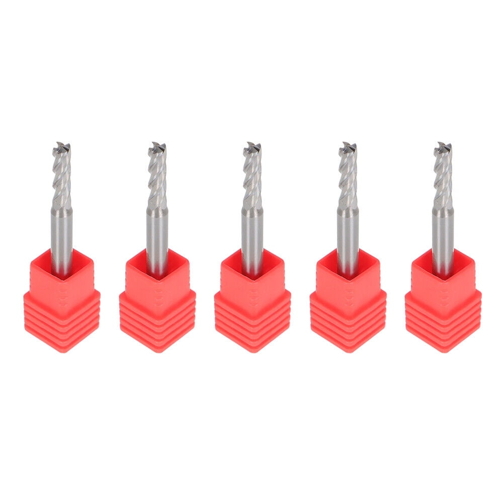 munirater 5× 5/32" 4 Flute Carbide End Mill 2" Overall Length