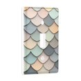 thumbnail image 2 of Yayeee Toggle Light Switch Wall Plate 1-Gang 4.5"x2.7" Home Decorative Outlet Cover, Green Art Pattern, 2 of 7