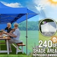 thumbnail image 5 of SANOPY 10x20 Outdoor Commercial Canopy, Waterproof and Sunshade Canopy with Awning Eaves for Street Commercial Event, Heavy Duty Pop Up Canopy, Blue, 5 of 8