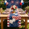 thumbnail image 1 of Polyester Patriotic Table Runner, Red White Blue Star Independence Day Décor for Dining Table, 183 x 33 cm, Multicolor, 1-Piece, 1 of 6