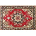 thumbnail image 1 of Ahgly Company Machine Washable Indoor Rectangle Traditional Tomato Red Area Rugs, 4' x 6', 1 of 7
