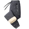 thumbnail image 1 of Nuevos Pantalones Terciopelo Cordero Invernal para Hombre Engrosados ​​con Terciopelo Pantalones Deportivos Cálidos Informales Confeccionados Y Con Cierre Piernas (gris Con Cierre Pies L), 1 of 9