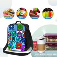 thumbnail image 4 of Lsque Geometry Dash Lunch Bag Lunch Box for Women Men Reusable Insulated Lunch Tote Bag,Leakproof Thermal Cooler Sack Food Handbags Case High Capacity, 4 of 9