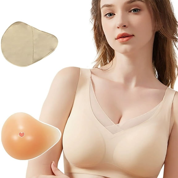 Post-Surgery Mastectomy Bra with Left/Right Silicone Prosthesis – Seamless Comfort Fit for Women 34-42 A/B/C/D, SELECT YOUR SIDE