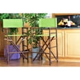 thumbnail image 6 of Statra Bamboo Indoor Outdoor Canvas Directors Chair Barstool - Set of 2, 6 of 11