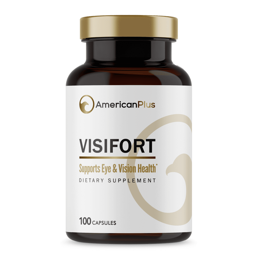 AmericanPlus Visifort Eye Vitamins for Eye Health, 100 Caps Walmart