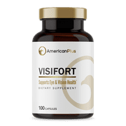 AmericanPlus Visifort Eye Vitamins for Eye Health, 100 Caps