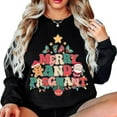 thumbnail image 2 of Merry and Pregnant Christmas Sweatshirt – Funny Santa & Gingerbread Pullover, Holiday Pregnancy Announcement Sweater, Cute Maternity Outfit for New Moms, 2 of 7