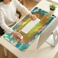 thumbnail image 3 of Wobogo Lemon White Flower Heated Mouse Pad Extra-Large Desk Mat With 3 Heating Levels and 3-hour Auto Shut-Off Protection Ideal for Computer Keyboards Home Office Hand-warming Essential 31.5in × 13in, 3 of 9